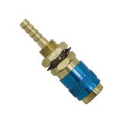 Быстросъемное соединениес резъбовой втулкой М NW5- штуцер 6 мм (Blue)