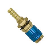 Быстросъемное соединениес резъбовой втулкой М NW5- штуцер 8 мм (Blue)
