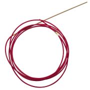 Канал подающий тефлоновый д. 1,0-1,2 мм (3,5м / красный) со спиральной вставкой