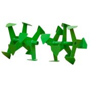 Фрезы Aurora «Гусиные лапки» 3секции*3фрезы. Комплект правая+левая под шестигранник 23мм, d.280мм, ширина 283мм