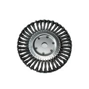 Щетка для УШМ 200 мм, посадка 22 мм, плоская крученая проволока WS